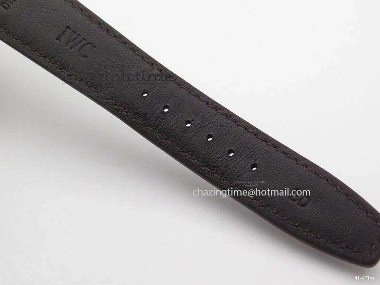 MIROTIME 0303 MoistureWicking Portuguese Real PR IW500704 ZF 1:1 Best Edition On Brown Leather Strap A52010 V 7311